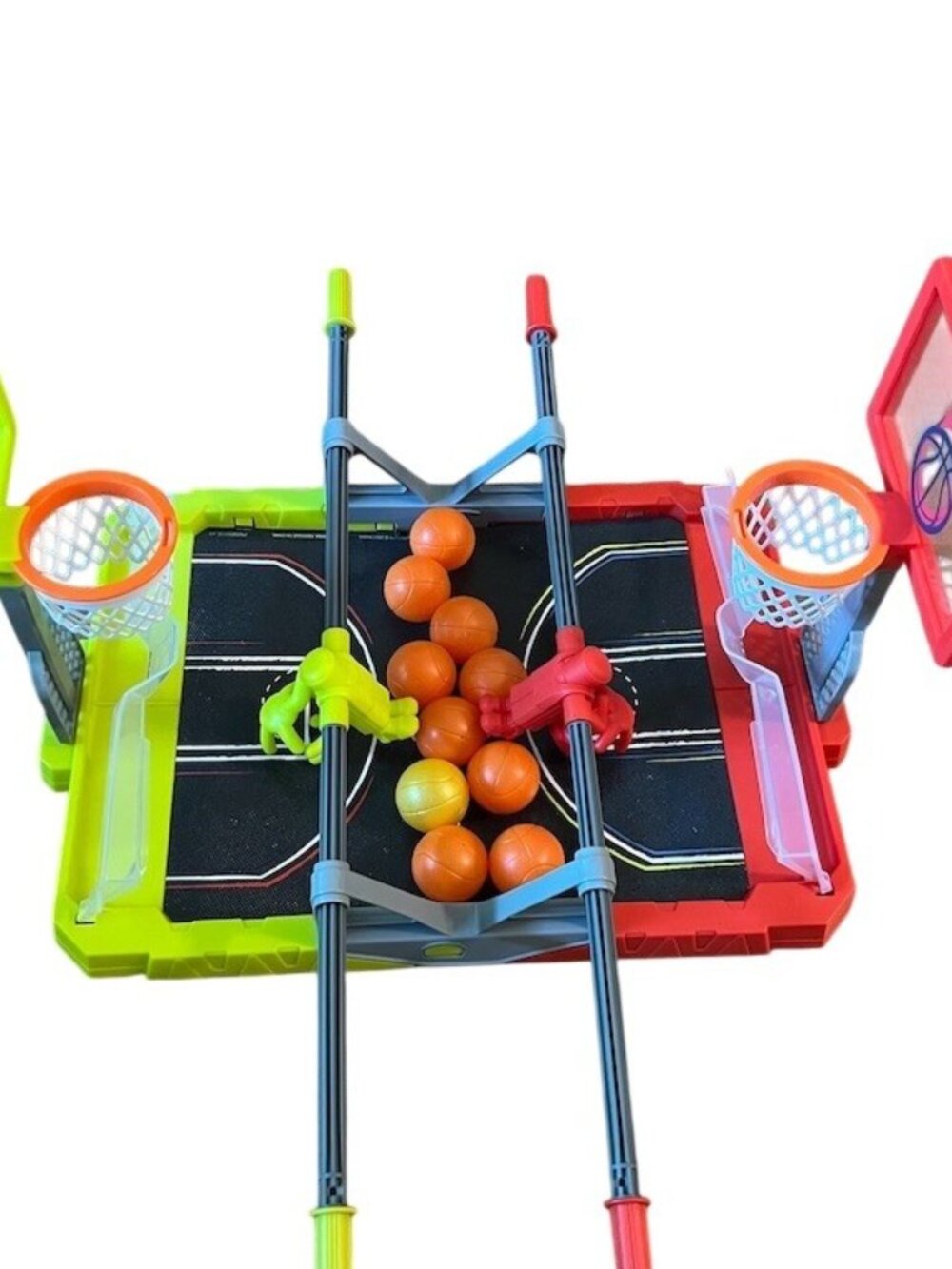 Hasbro Gaming Foosketball Tabletop Game 2-Player Dual Hoops Mini Balls